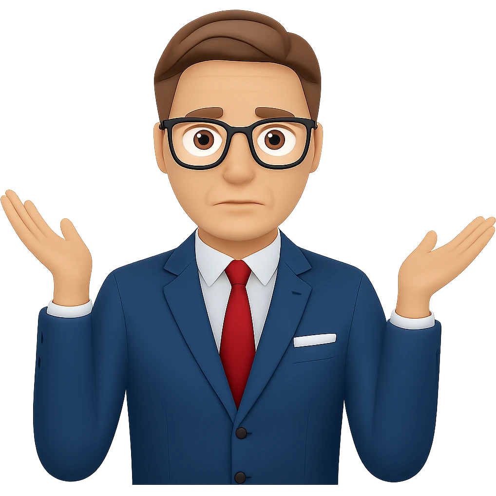 Add glasses to Keir Starmer headshot standing emoji, keep the background transparent. Maintain the original style and transparent background. emoji