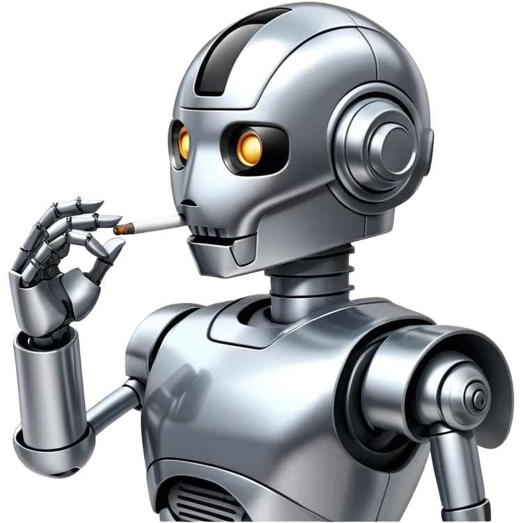 sorayama smoking chrome emoji