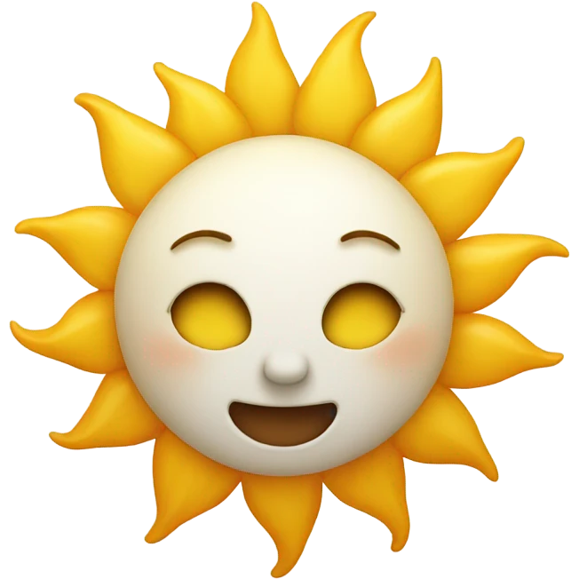 sun face emoji