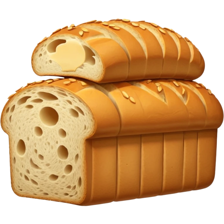 loaf of bread with D'Italiano packaging emoji
