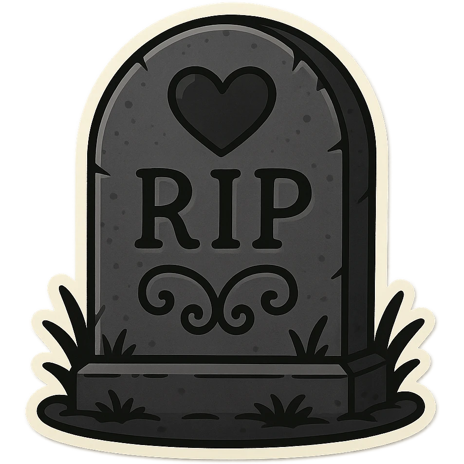 Goth black object emoji