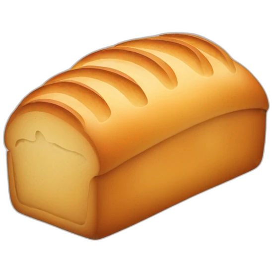 a loaf of designer sourdough bread emoji
