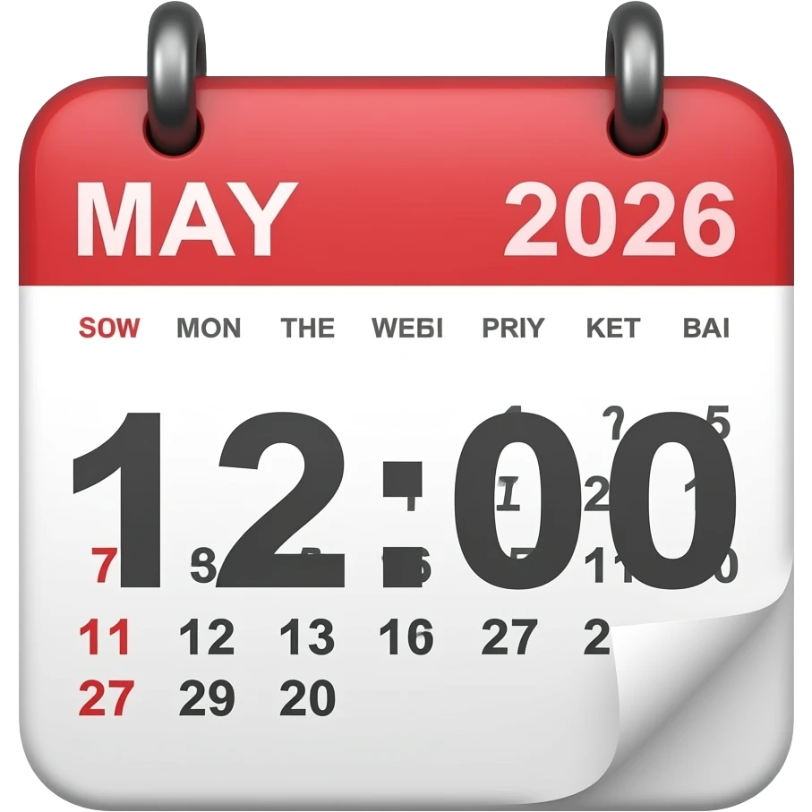 12:00-5.5.2026 Kalender emoji