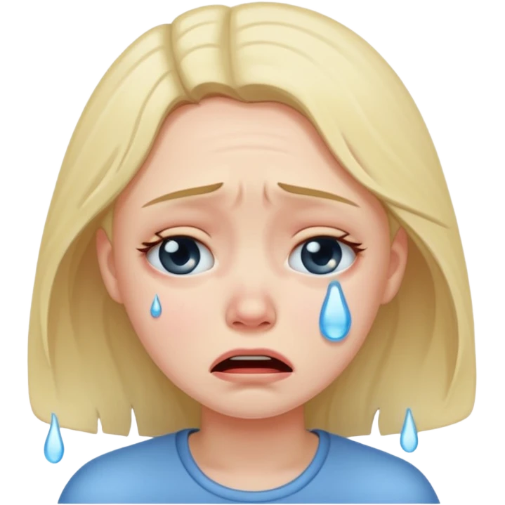 girl crying emoji