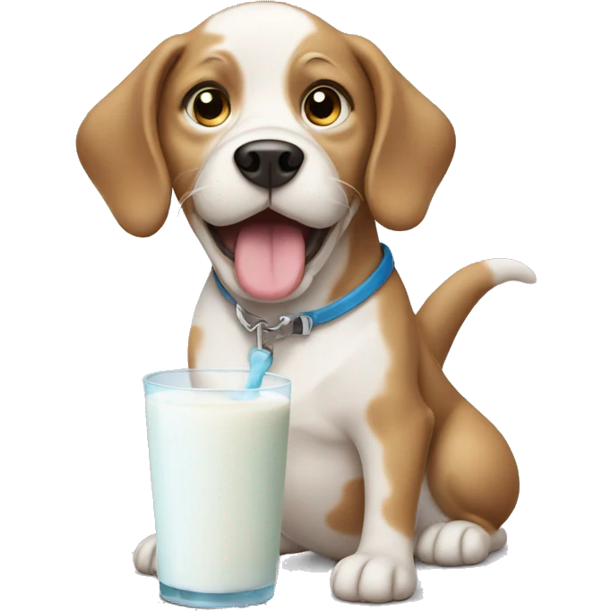 Dog With Milk emoji