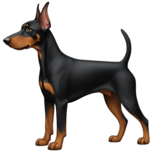 doberman-measuring emoji