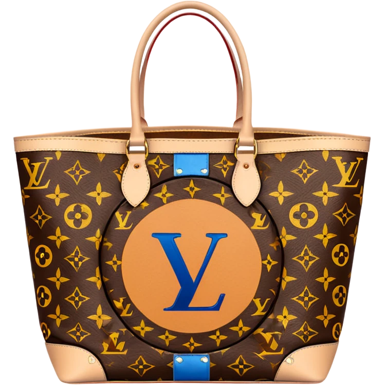 A Louis Vuitton shopping bag emoji