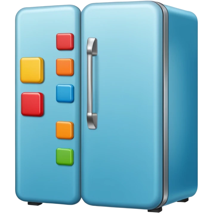 fridge with lots of magnets emoji