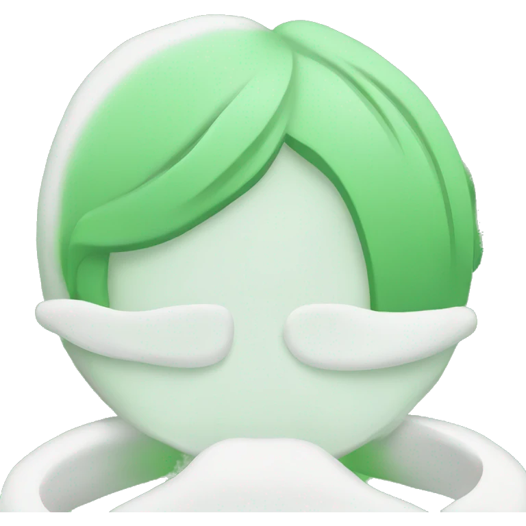 Green and white spa aesthetic  emoji