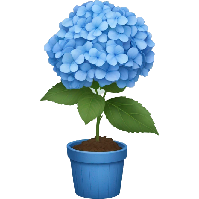 Blue hydrangea emoji