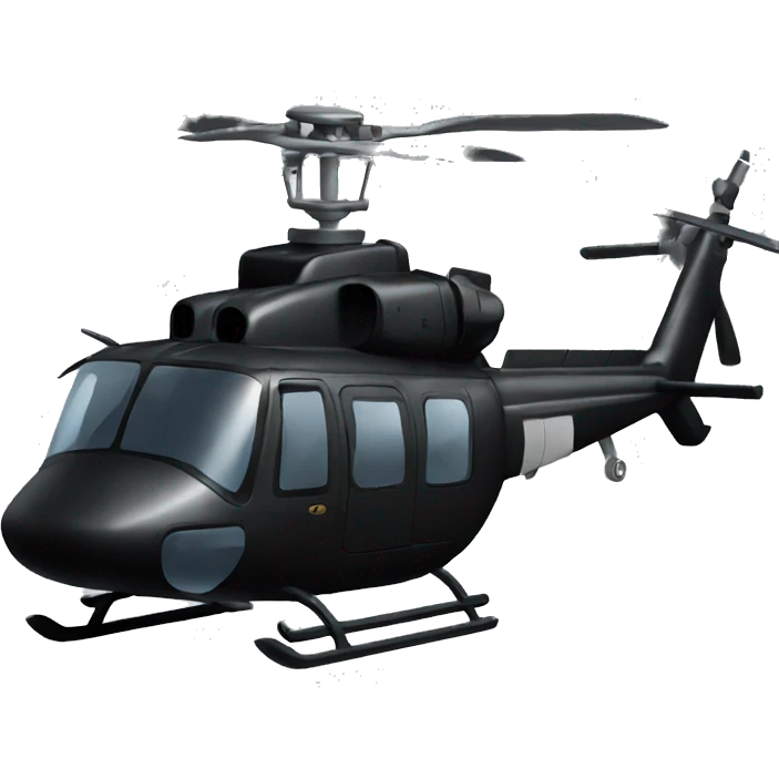 Black Helicopter  emoji