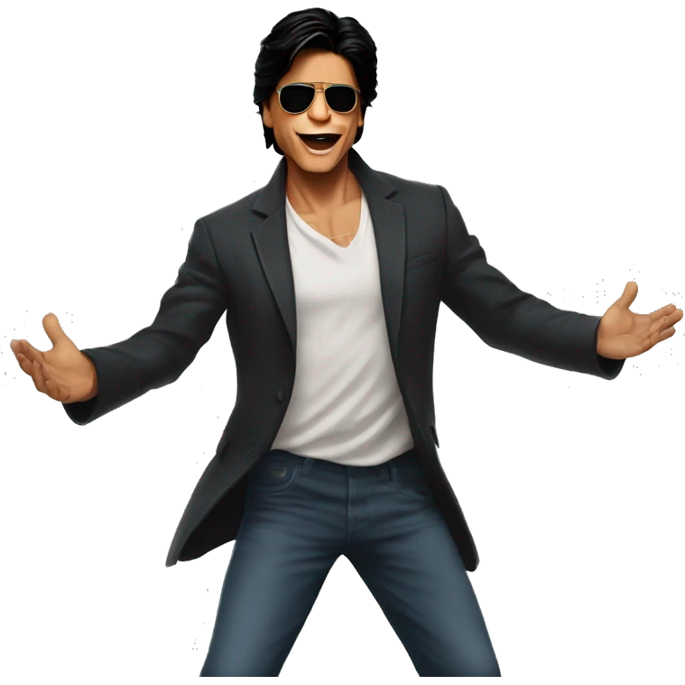shahrukh khan open arms pose emoji