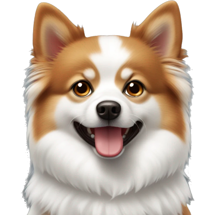 soyaka white and red spitz emoji