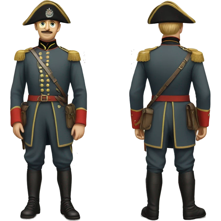 soldier in the Crimean War in full height emoji