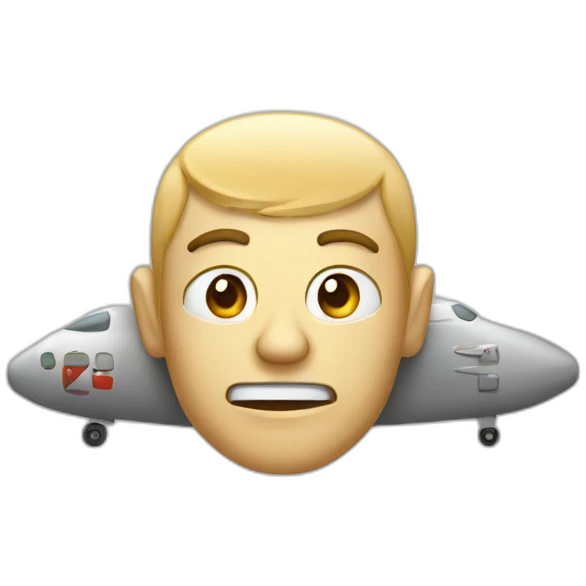 Mort sur un avion emoji