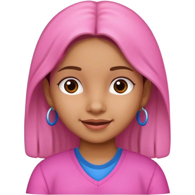 Salvadoran girl named Cecilia with pink elements, cheerful expression emoji