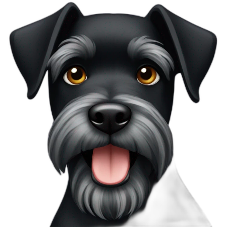 Black Schnauzer emoji