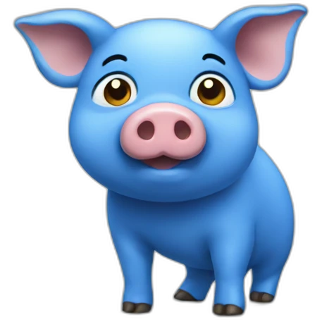blue pig emoji