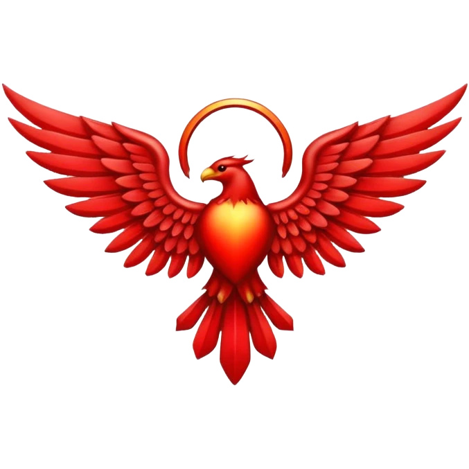 six wing seraphim red emblem emoji