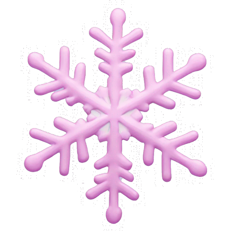 pastel pink snowflake  emoji