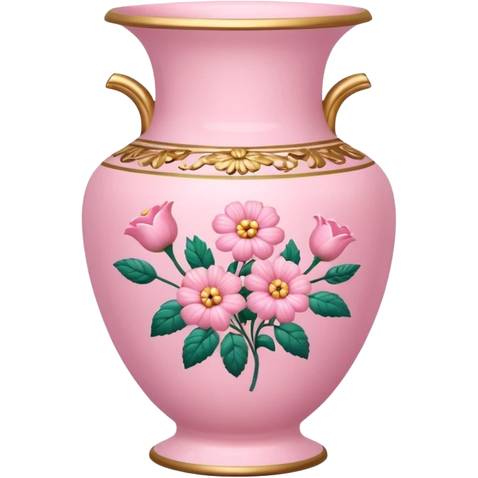 pink christmas porcelain with flowers  emoji