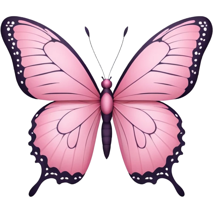 pink butterfly on paper emoji