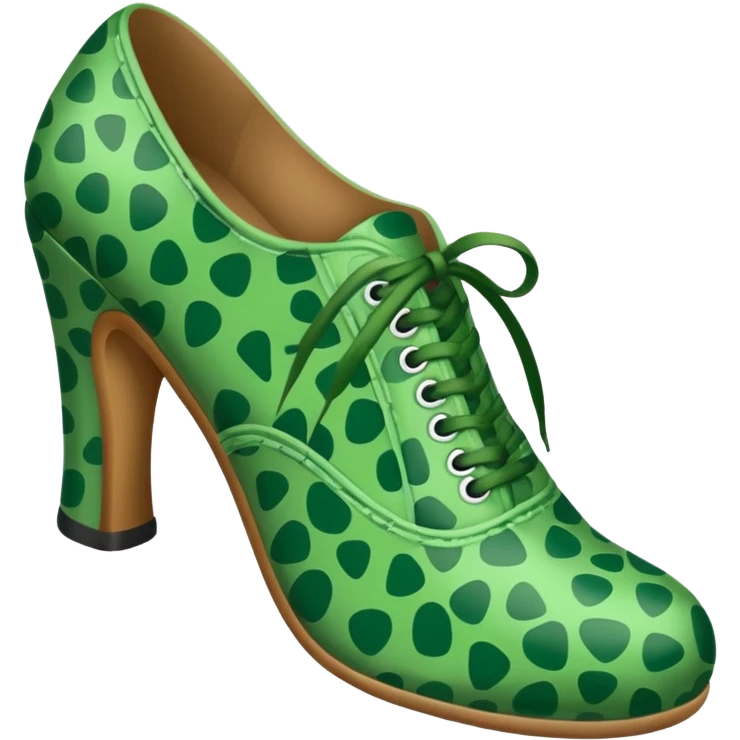 green patterned shoes  emoji