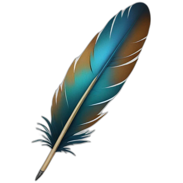 writing feather emoji