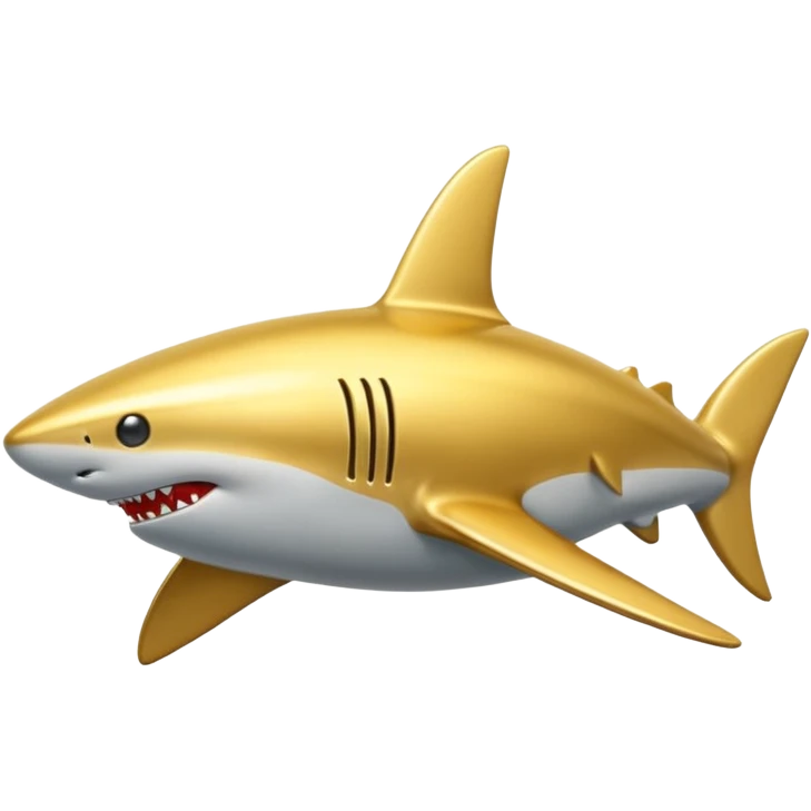 golden shark emoji