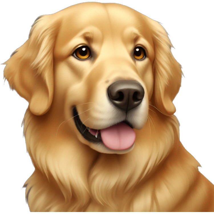 Golden retriever autumn  emoji