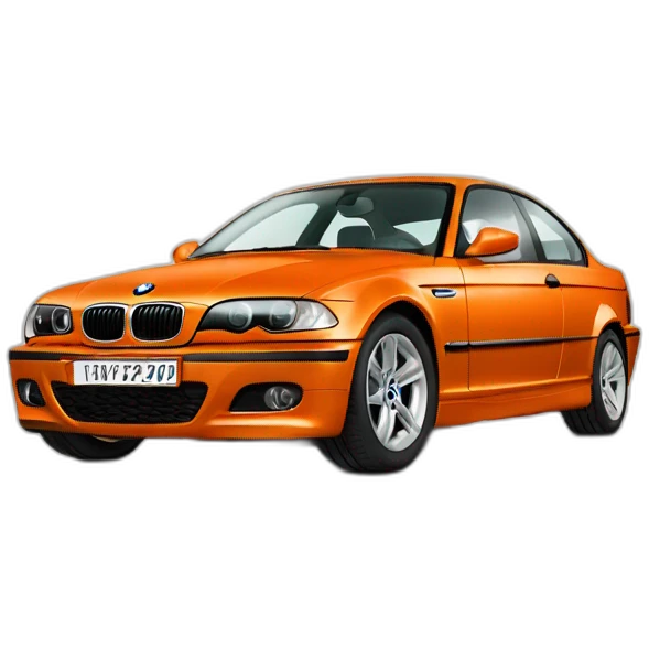 BMW 320d e46 orange emoji