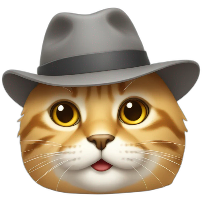 Cat with hat emoji