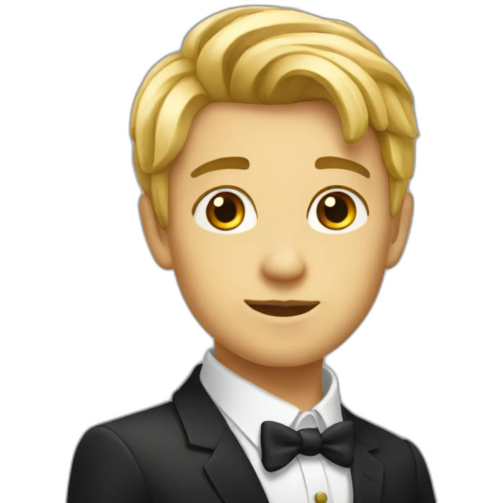 elegant and attractive boy emoji