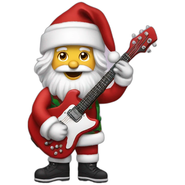 santa rocker emoji