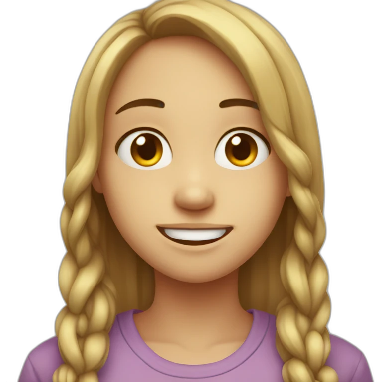 Heart broken smiling girl emoji