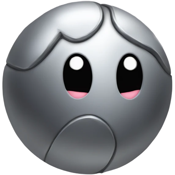 Metal Kirby ball emoji