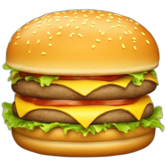 A Fat man hamburger emoji