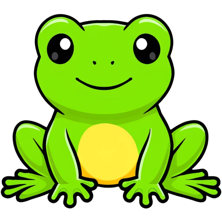 green frog emoji