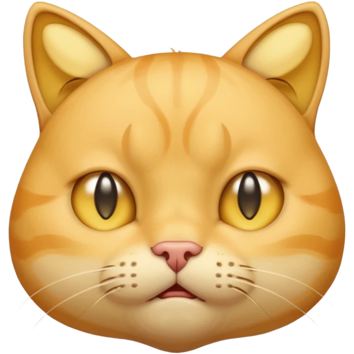 yellow cat  like this 😸😺🐱 with crying tears streaming down its cheeks (like this 😭) emoji