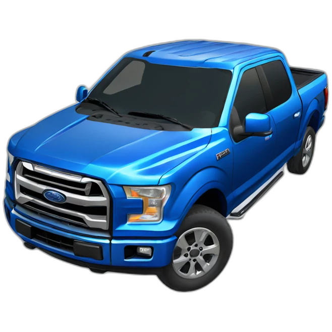 Blue ford f150 emoji