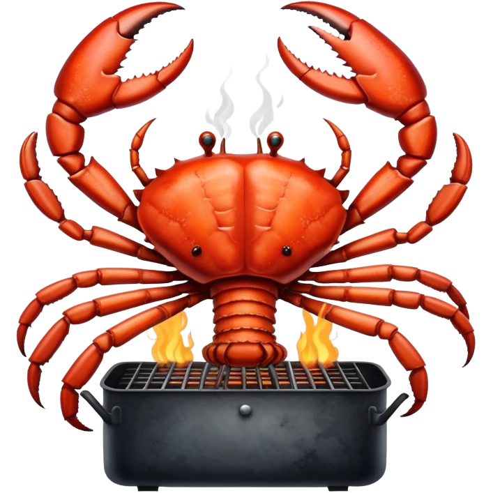 Cross between ribs and king crab on a smoker emoji