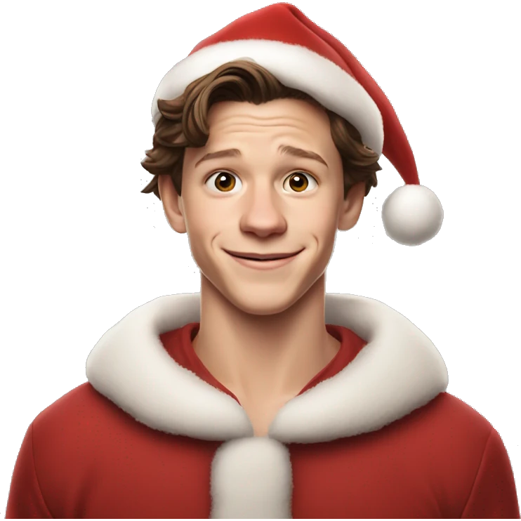 tom holland as santa claus emoji