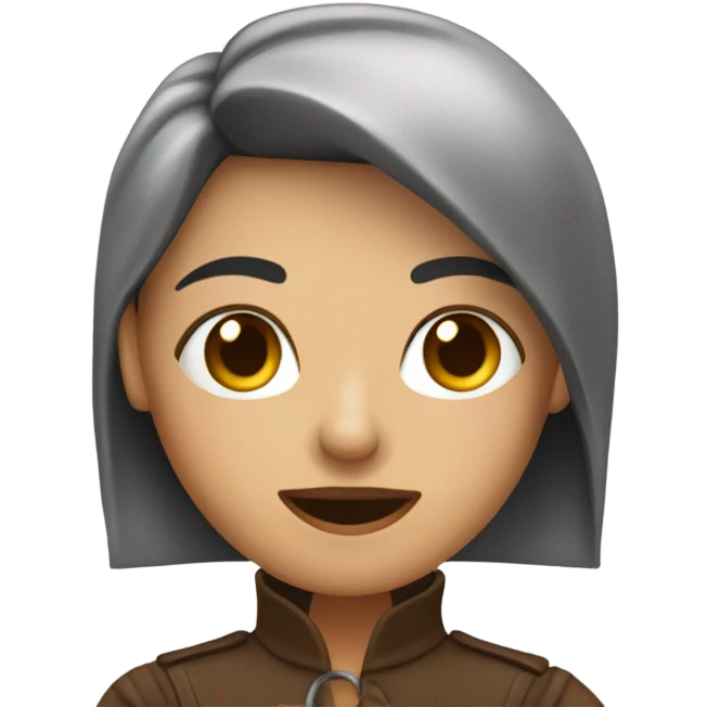 Sandra Mo con una taza de café  emoji