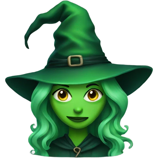 Green witch  emoji