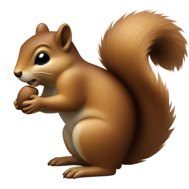 Blind squirrel gets the acorn emoji