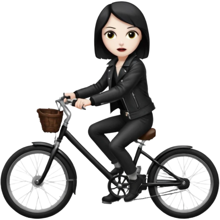 vampire with bicycle. emoji