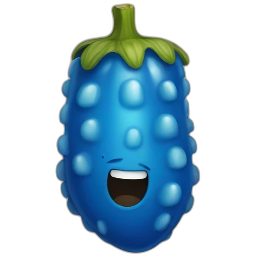 blue-pickle emoji