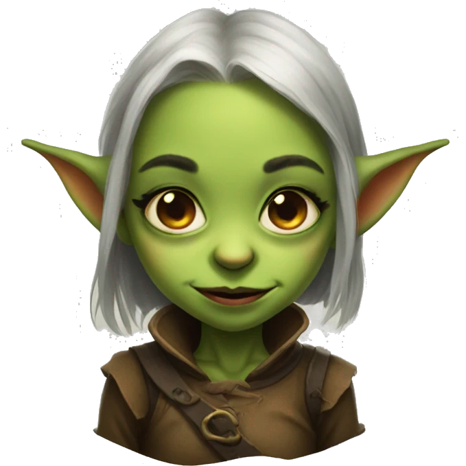 cute girl goblin portrait emoji