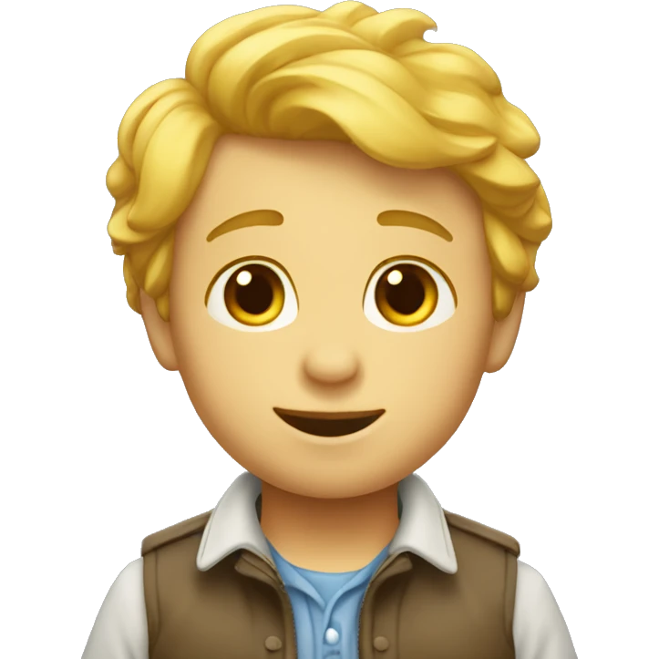 un petit homme qui parle  emoji
