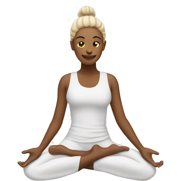 Cream yoga mat emoji